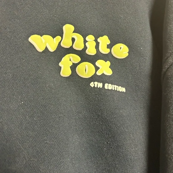 White Fox Navy Hoodie - Picture 2 of 4